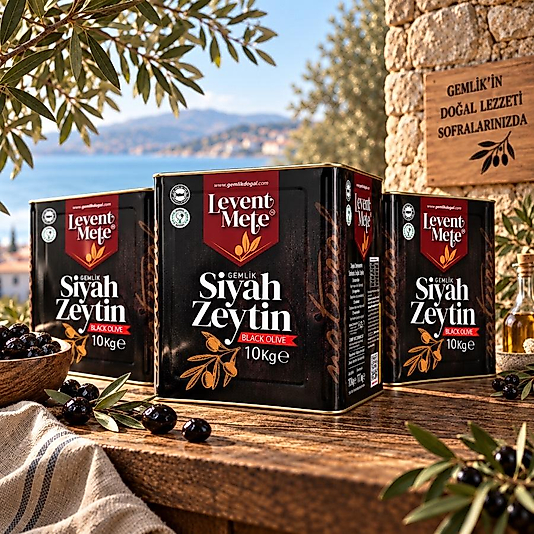 Jumbo Gemlik Zeytini 10 Kg Teneke (201-230)